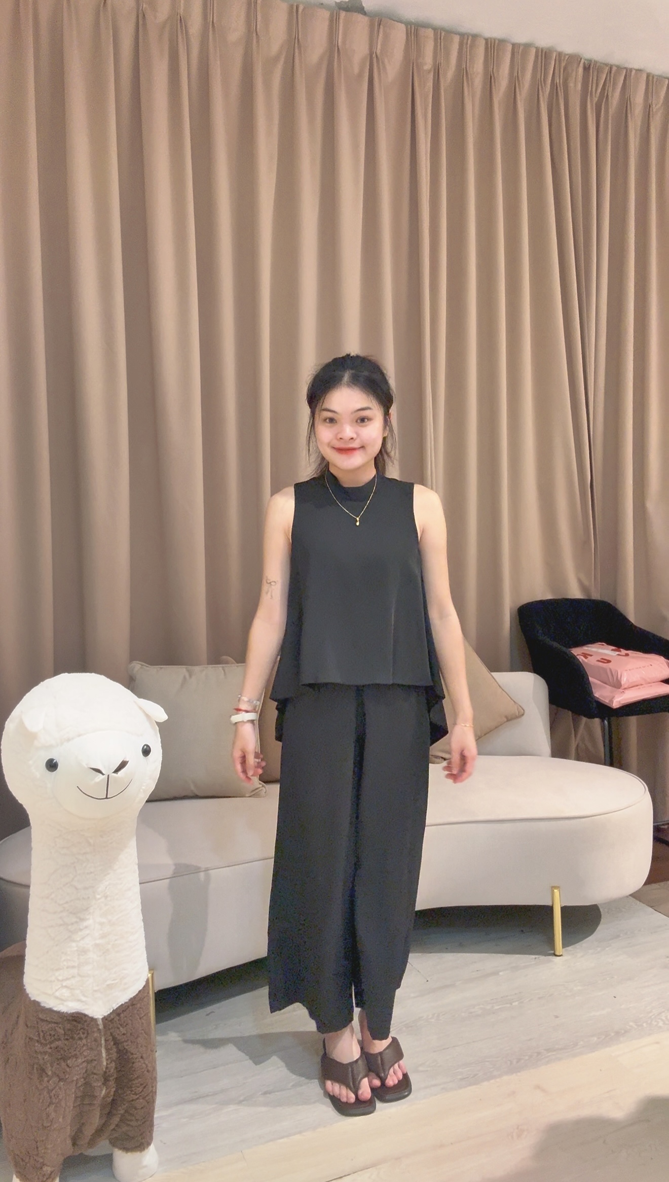 高品质气质假两件式连体裤💗 