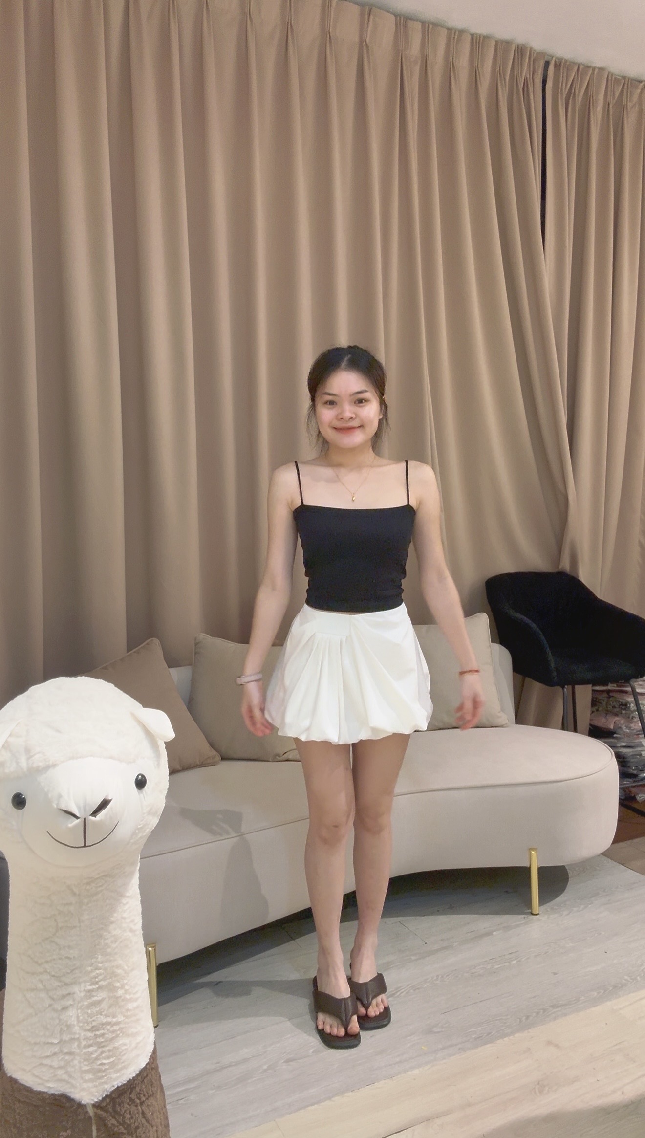 美式复古时尚显瘦高腰裤裙❤️ 