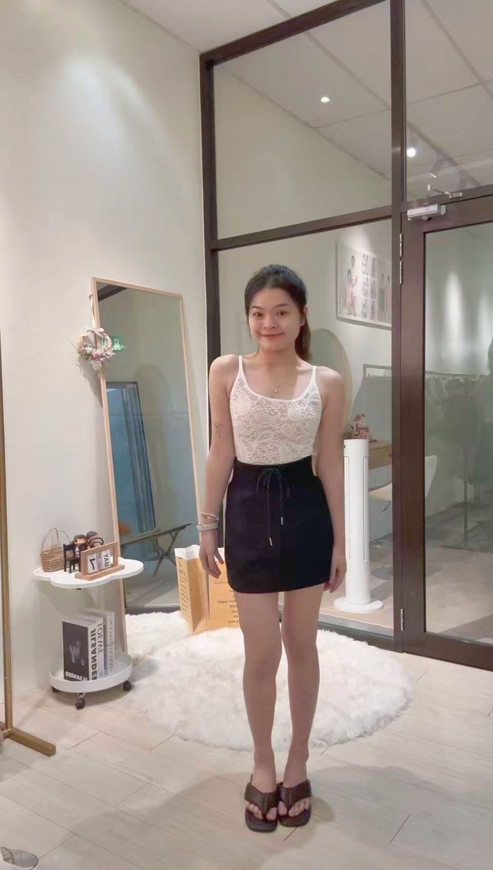 韩版时尚运动风高腰裤裙🌸 