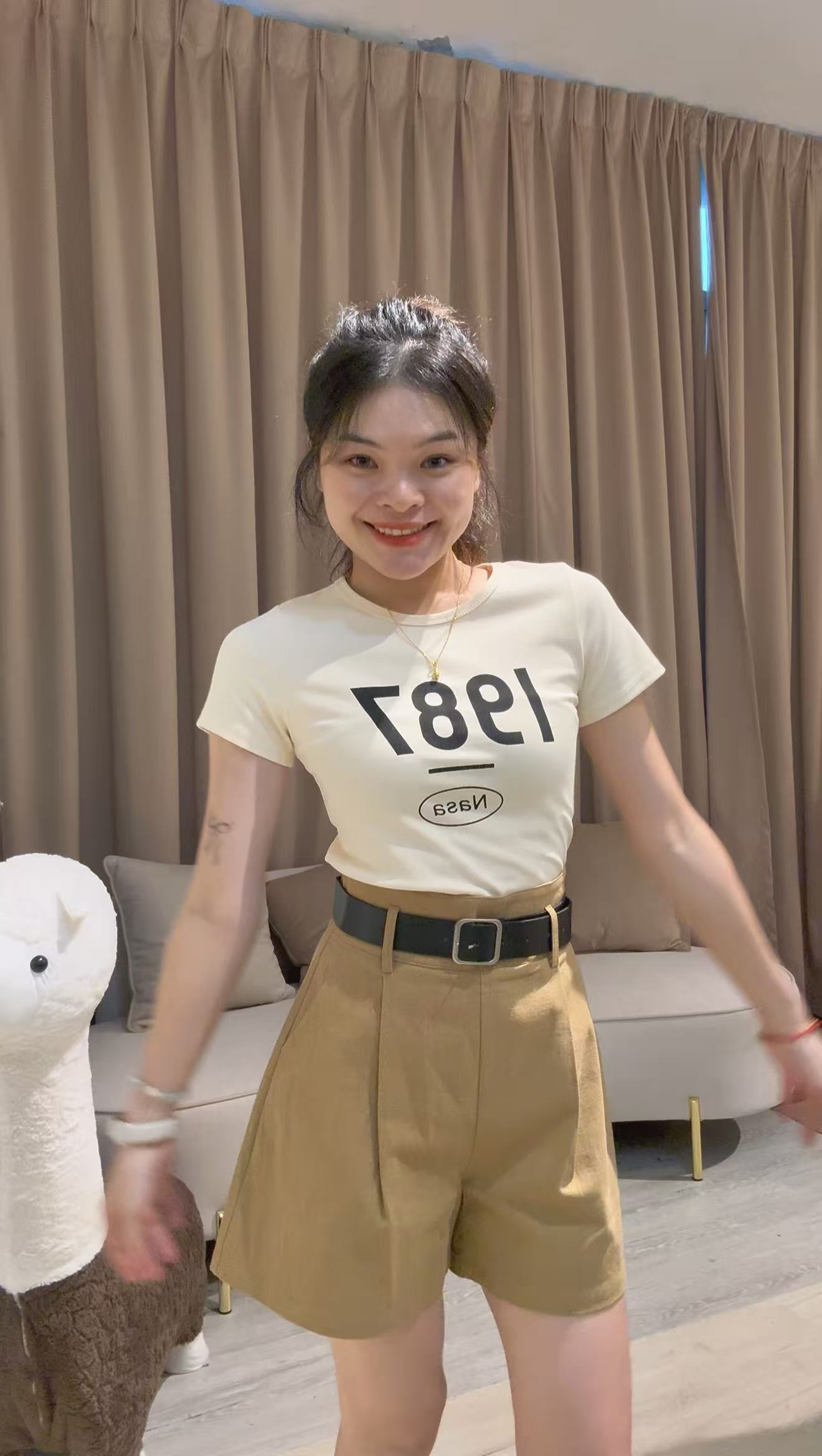 韩系棉麻老钱风4分裤❤️ 