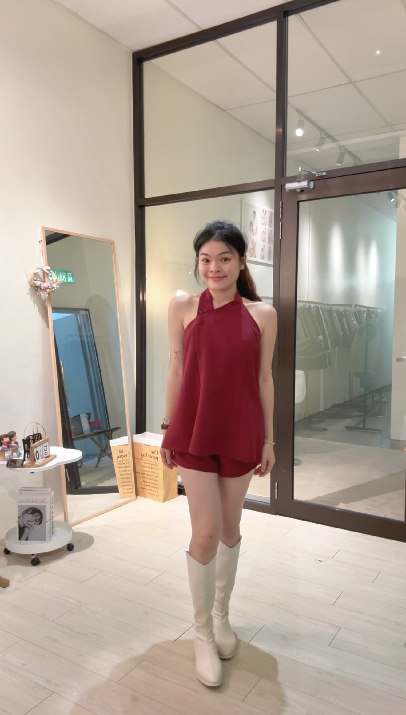 新中式松弛感挂脖套装✨