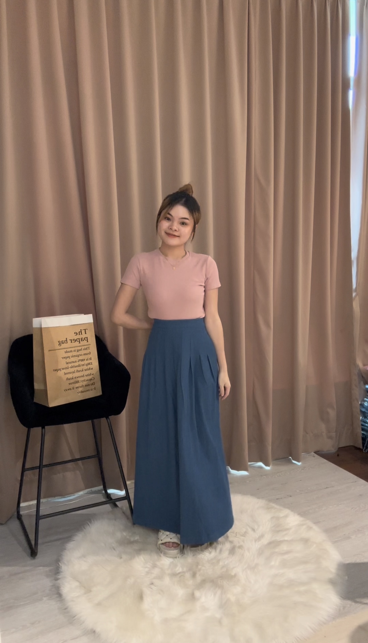 显瘦牛仔百褶长裙 真的巨美🥹 