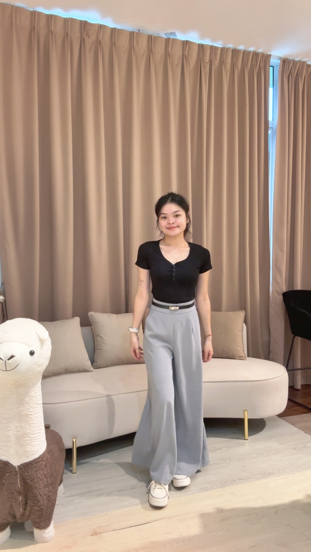 高品质显瘦设计直筒西装百搭长裤😍 