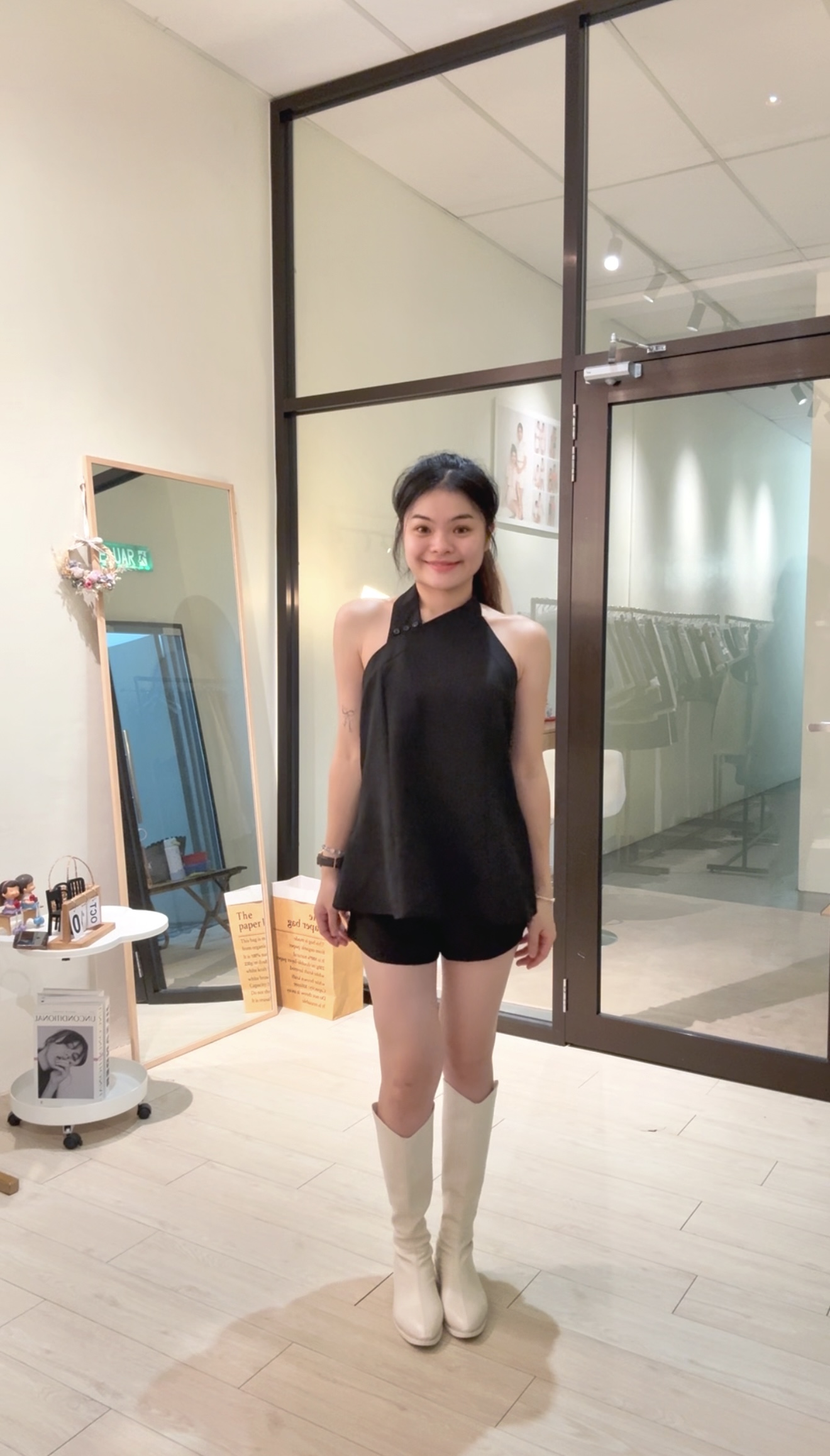 新中式松弛感挂脖套装✨