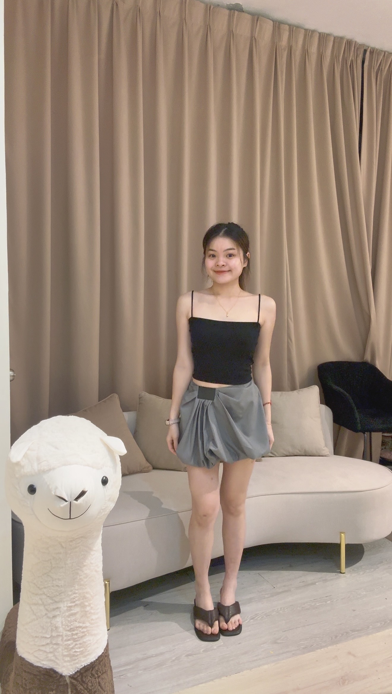 美式复古时尚显瘦高腰裤裙❤️ 