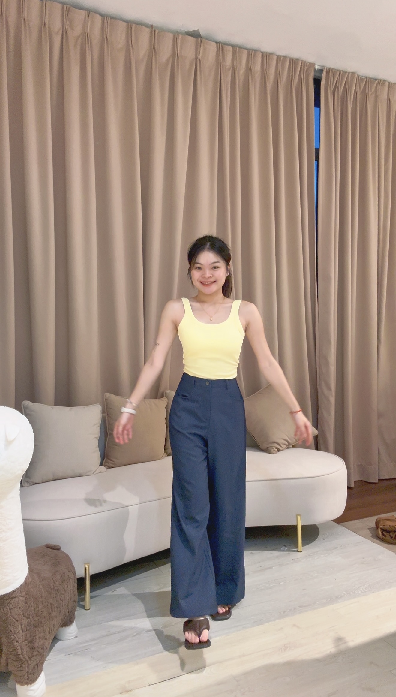 韩系高腰显瘦设计百搭长裤❤️ 