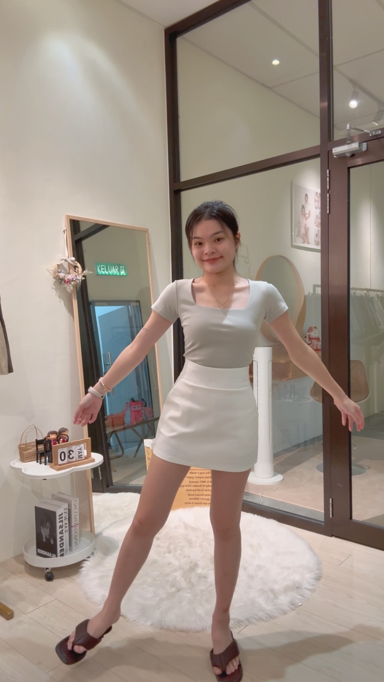 高品质锦棉显瘦高腰裤裙🌸 