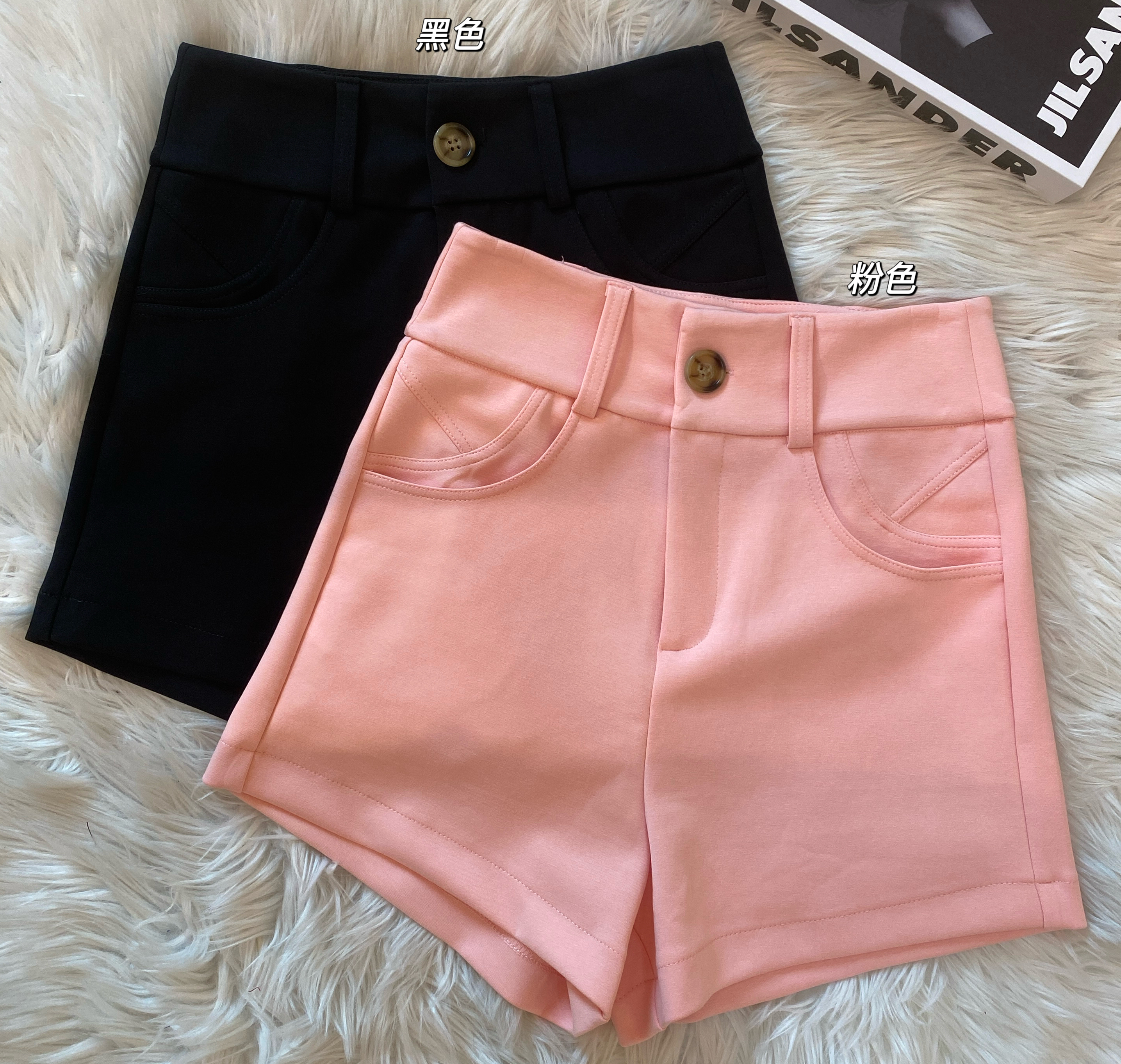 高品质罗马显瘦高腰短裤🤩 