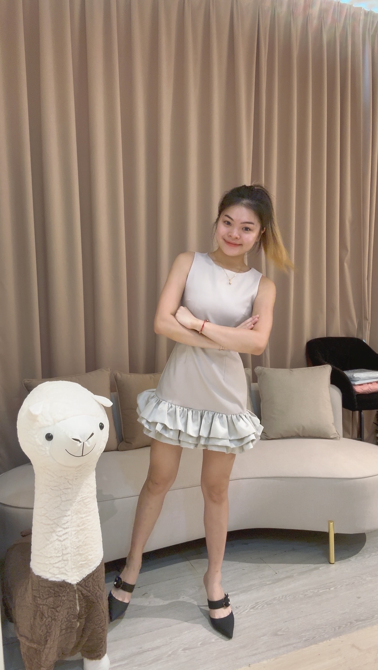 高品质韩系时尚花苞连衣裙😍 