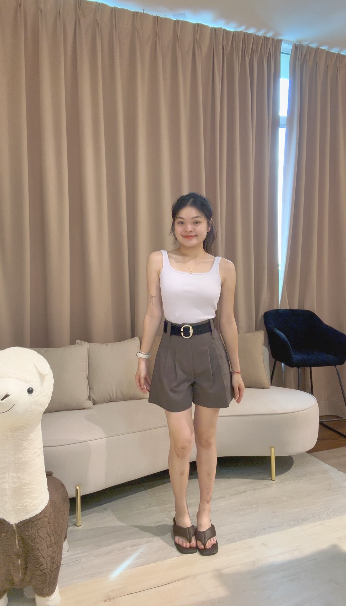 韩系简约气质显瘦百搭4分裤😍 