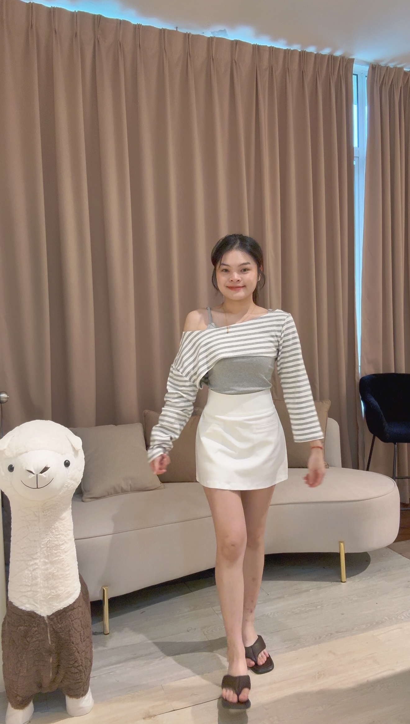 高腰显瘦修身设计锦棉裤裙❤️ 