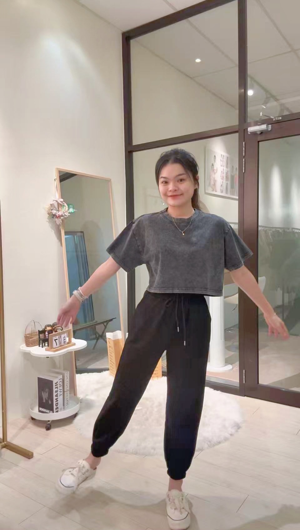 韩版简约宽松短板上衣🌸 
