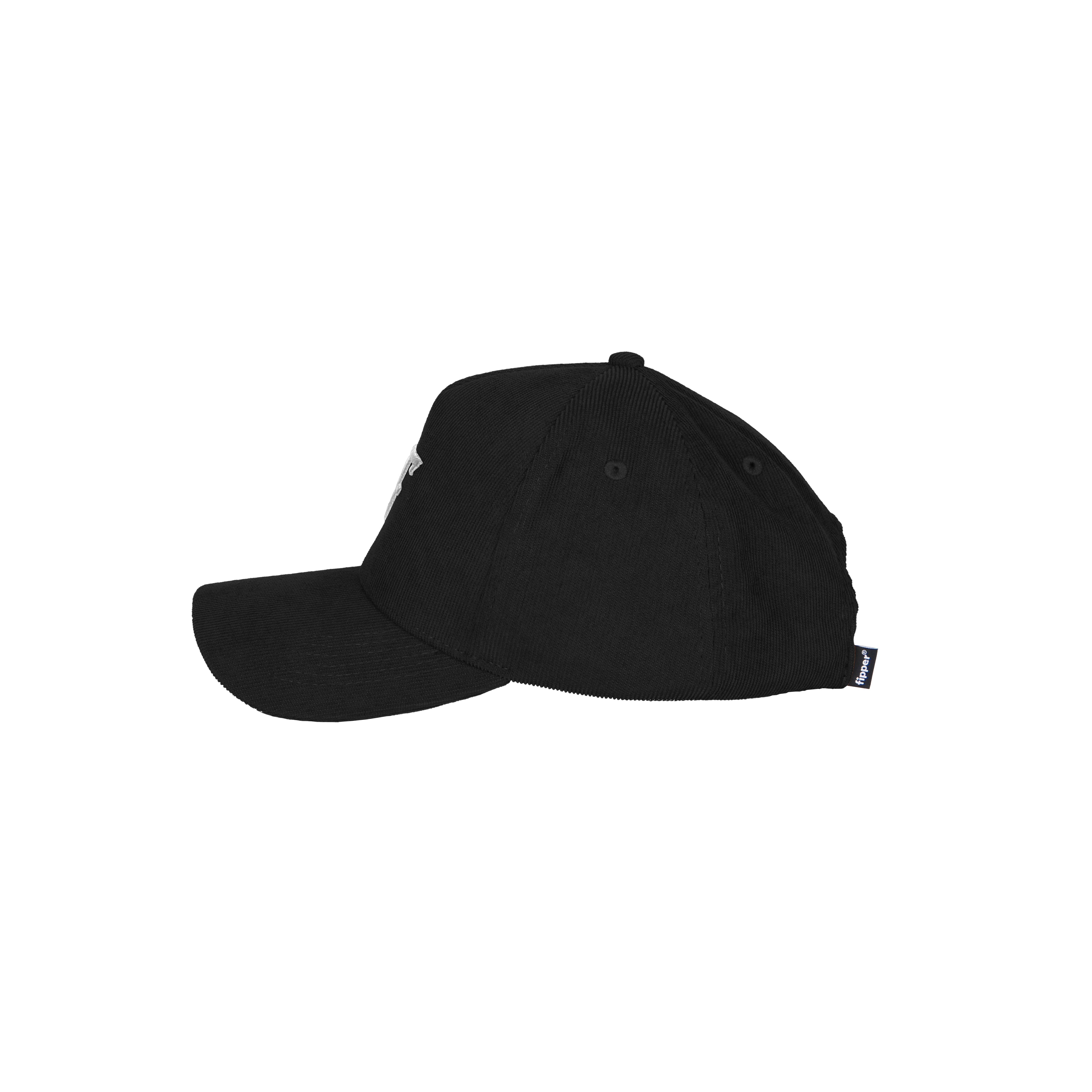Fipper Headgear Corduroy Adjustable Cap F in Black