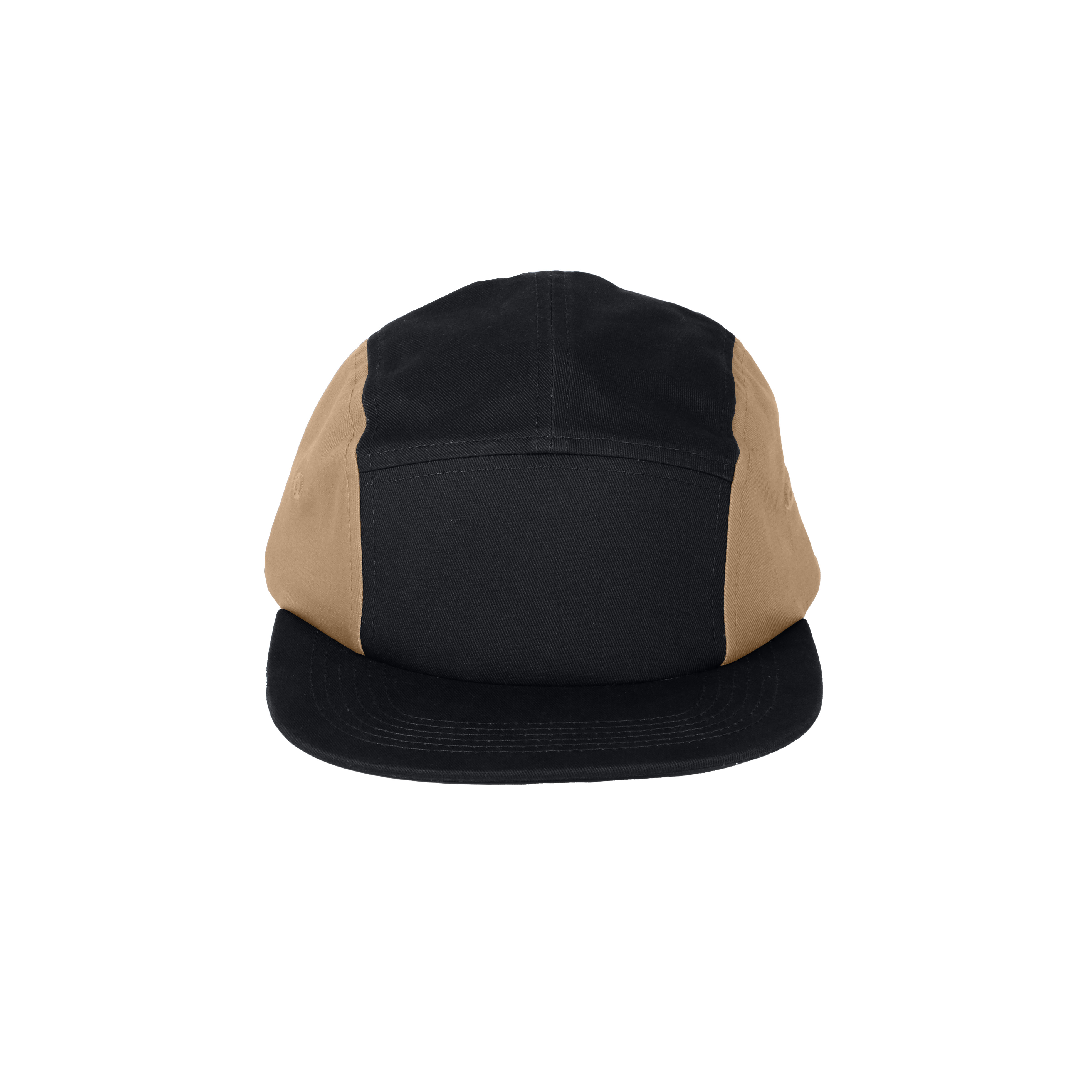 Fipper Headgear 5 Panel Adjustable Cap Fipper in 2 Tone (Black)