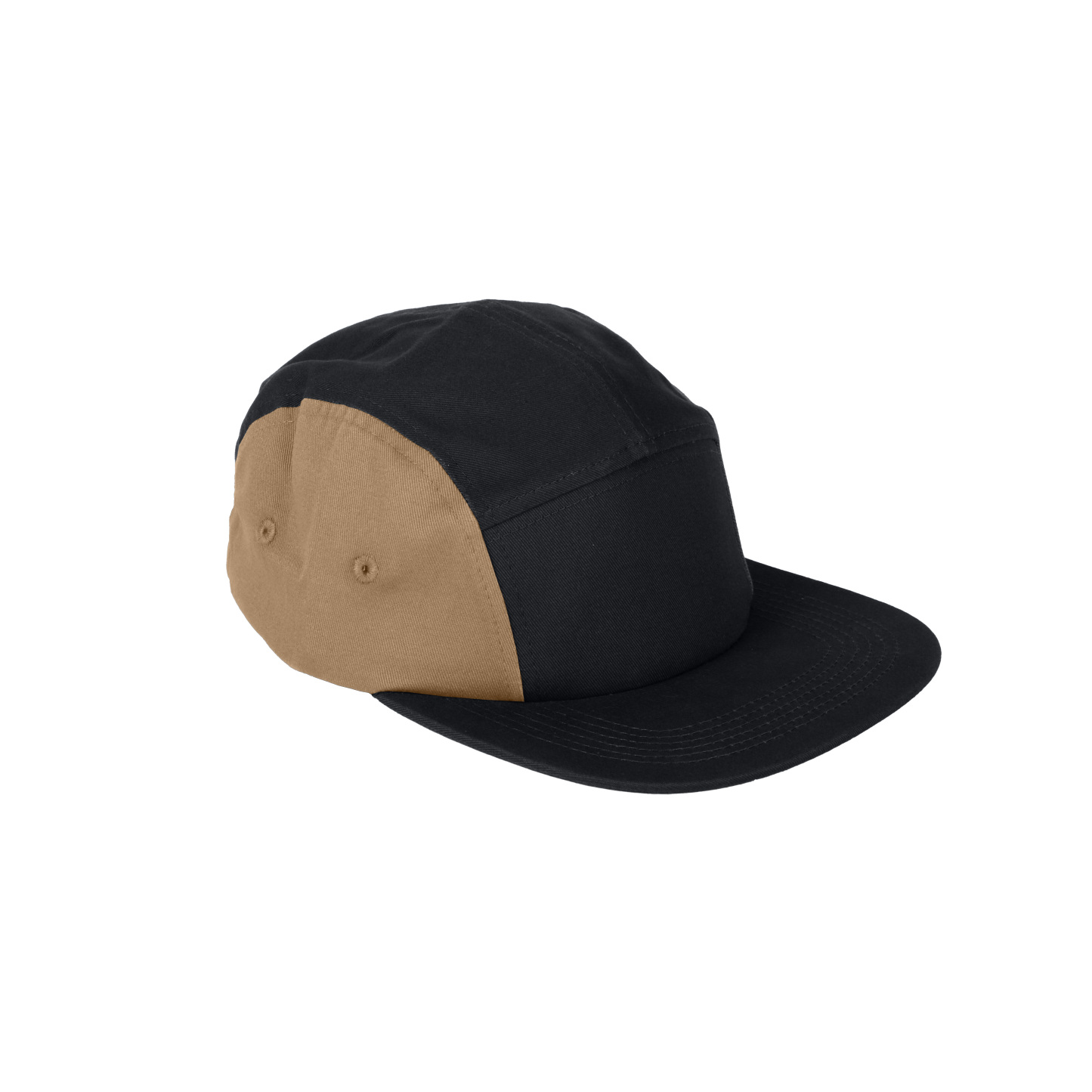 Fipper Headgear 5 Panel Adjustable Cap Fipper in 2 Tone (Black)