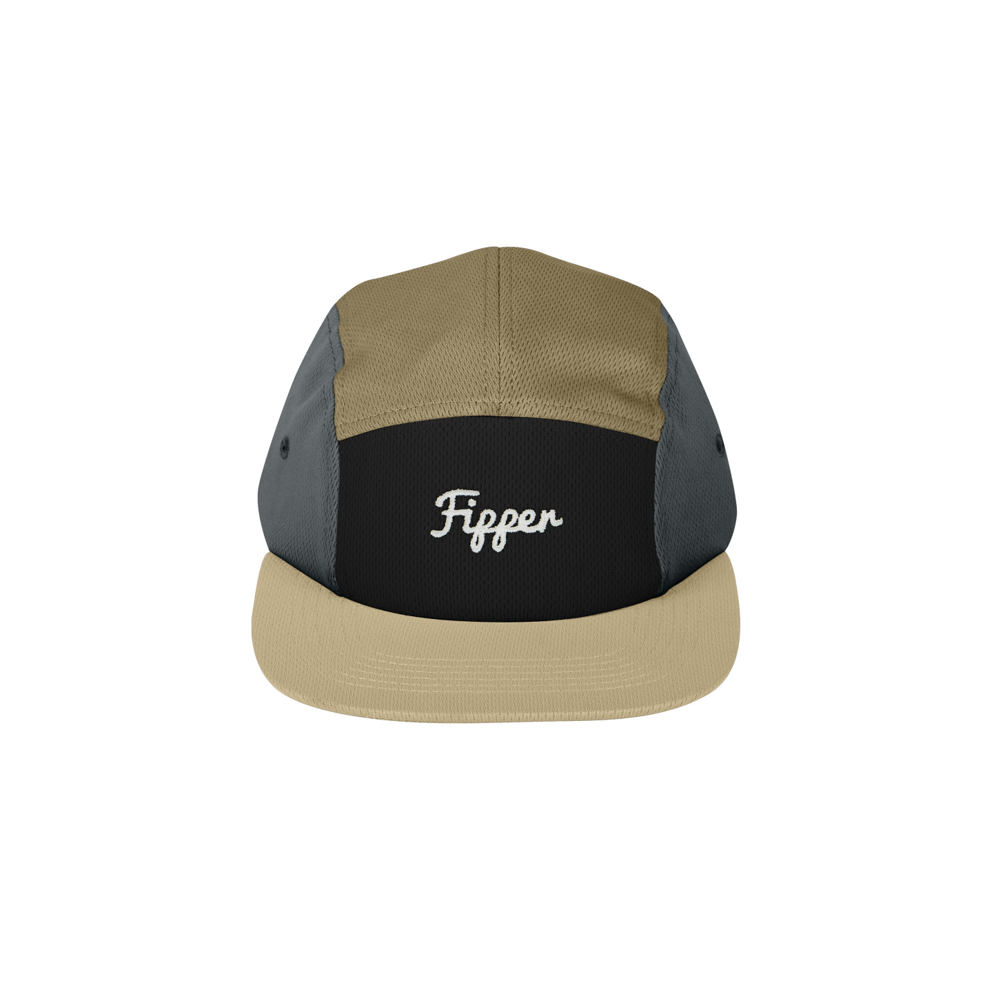 Fipper Headgear 5 Panel Adjustable Cap Fipper in 4 Tone (Khakis)