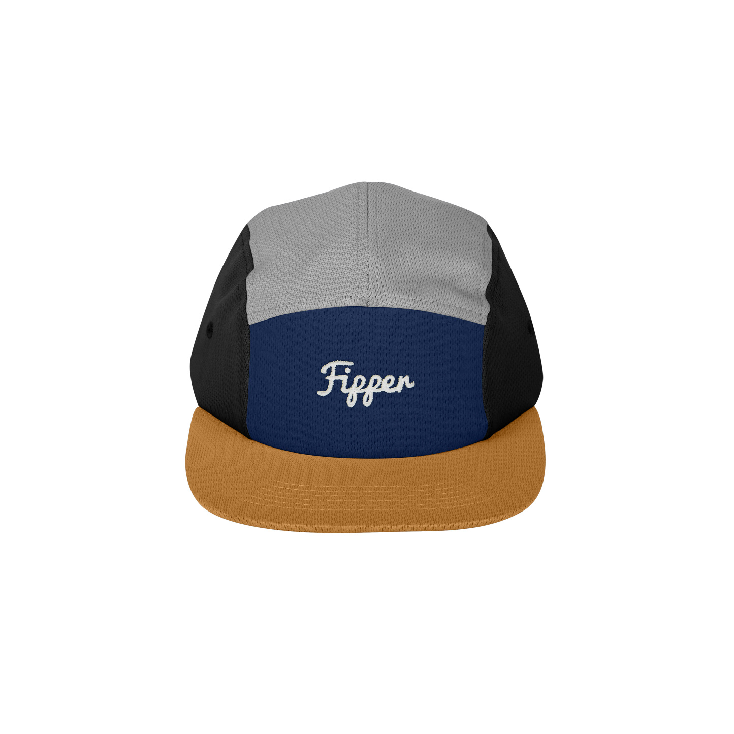 Fipper Headgear 5 Panel Adjustable Cap Fipper in 4 Tone (Brown)