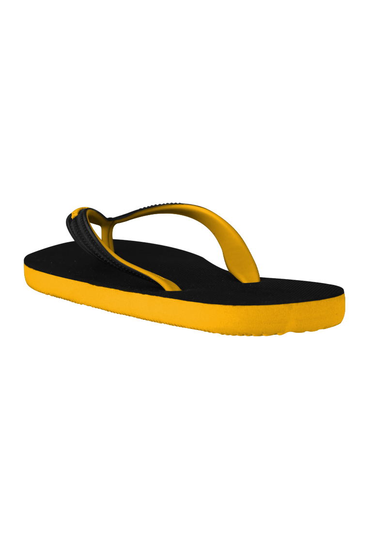 Fipper Black Series M Rubber Slipper for Men in Black / Mustard