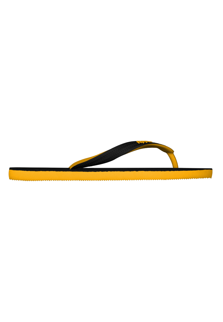 Fipper Black Series M Rubber Slipper for Men in Black / Mustard