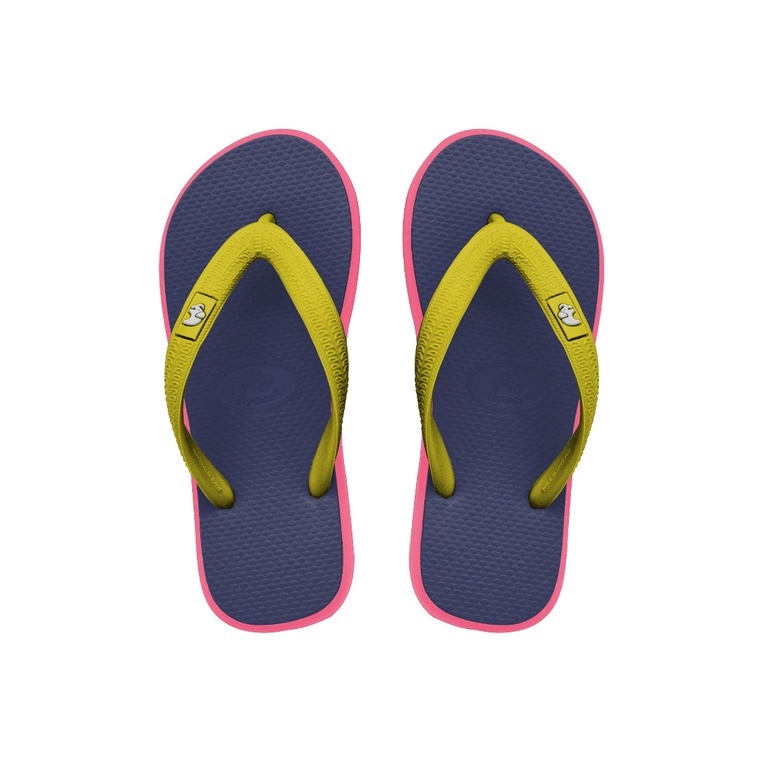 Fipper Kids Rubber for Children - Navy/Pink Punch/Yellow