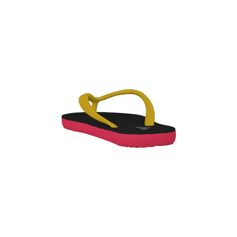 Fipper Slipper Junior Rubber for Children in Black / Pink (Punch) / Yellow