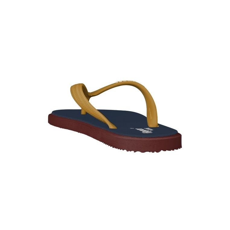 Fipper Wide Rubber for Unisex in Navy / Maroon / Mustard