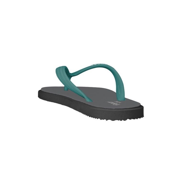 Fipper Wide Rubber for Unisex in Grey / Grey (Dark) / Turquoise