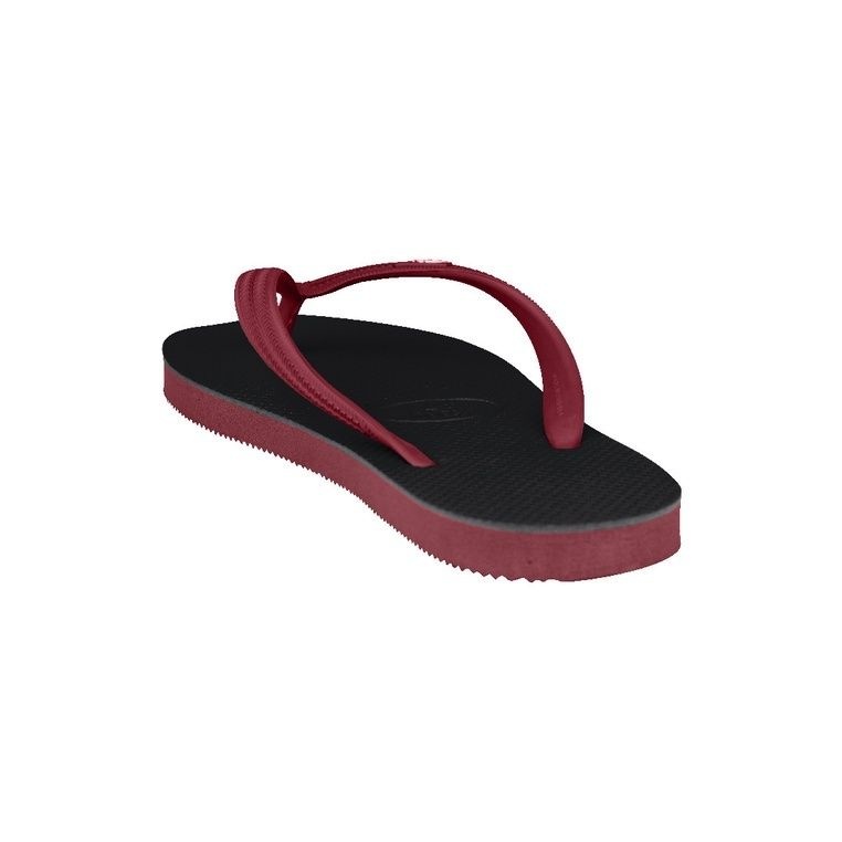 Fipper Slipper Walker Rubber for Men in Black / Maroon