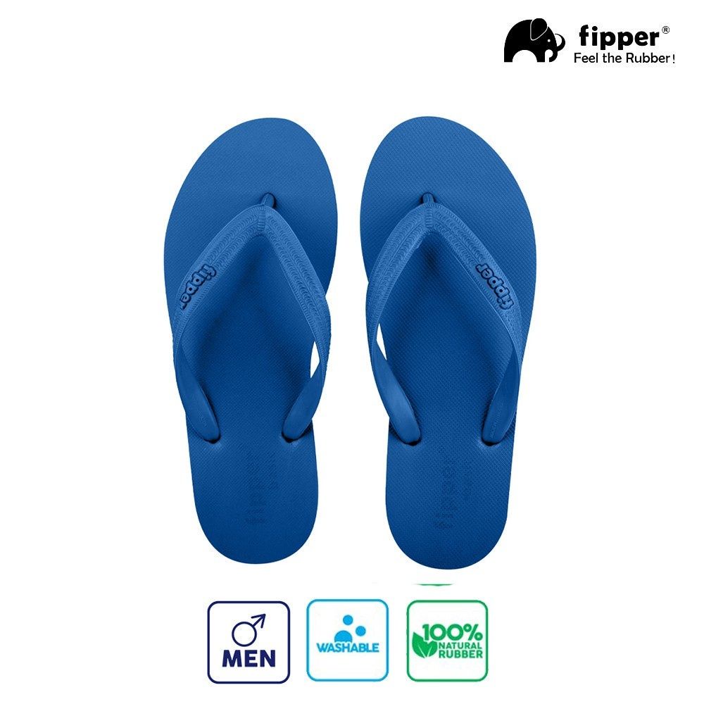 Fipper Slipper Basic M Rubber for Men in Blue