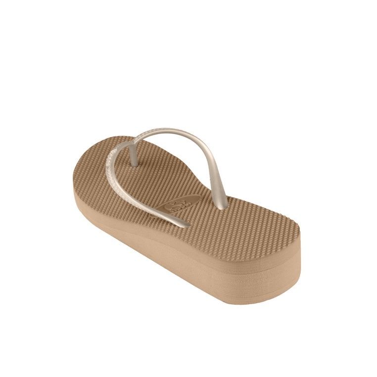 Fipper Shine Non-Rubber for Women - Brown Tan