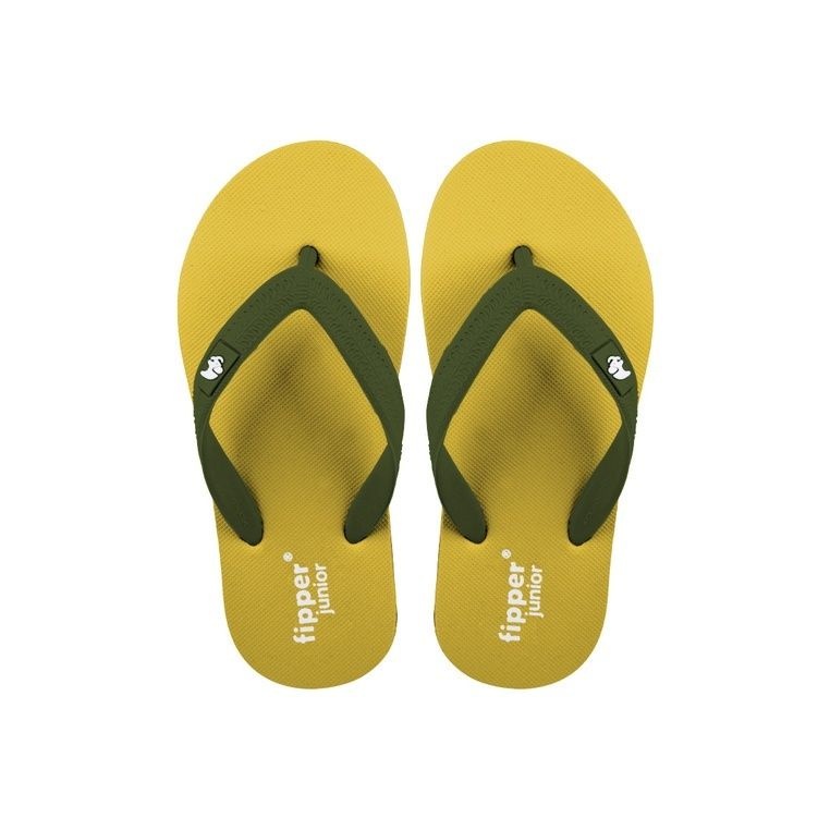 Fipper Junior Rubber for Children - Yellow/Navy/Green Army