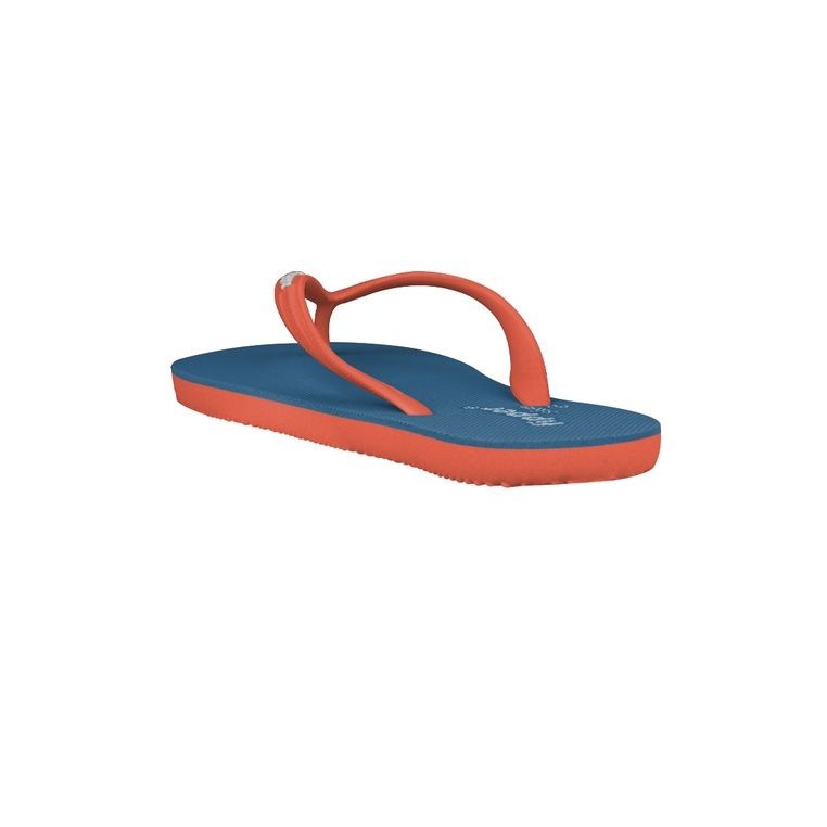 Fipper Slim Rubber for Women in Blue Snorkel/Peach