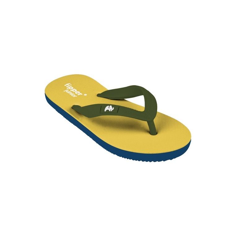 Fipper Junior Rubber for Children - Yellow/Navy/Green Army