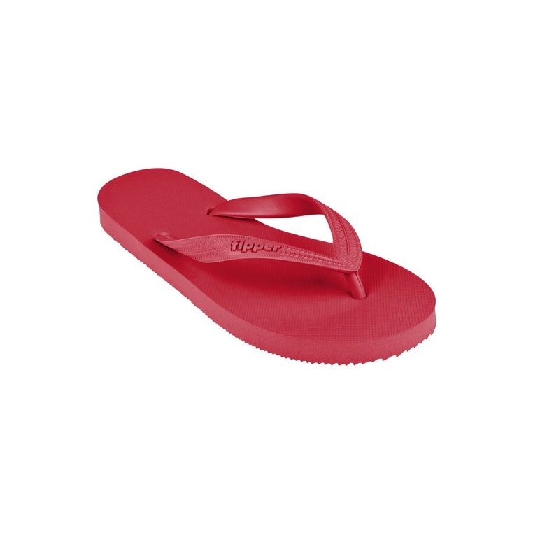 Fipper Slipper Basic M Rubber for Men in Red (Dark)