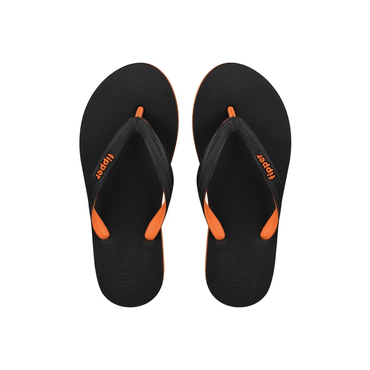 Fipper Slipper Black Series M Rubber for Men in Orange