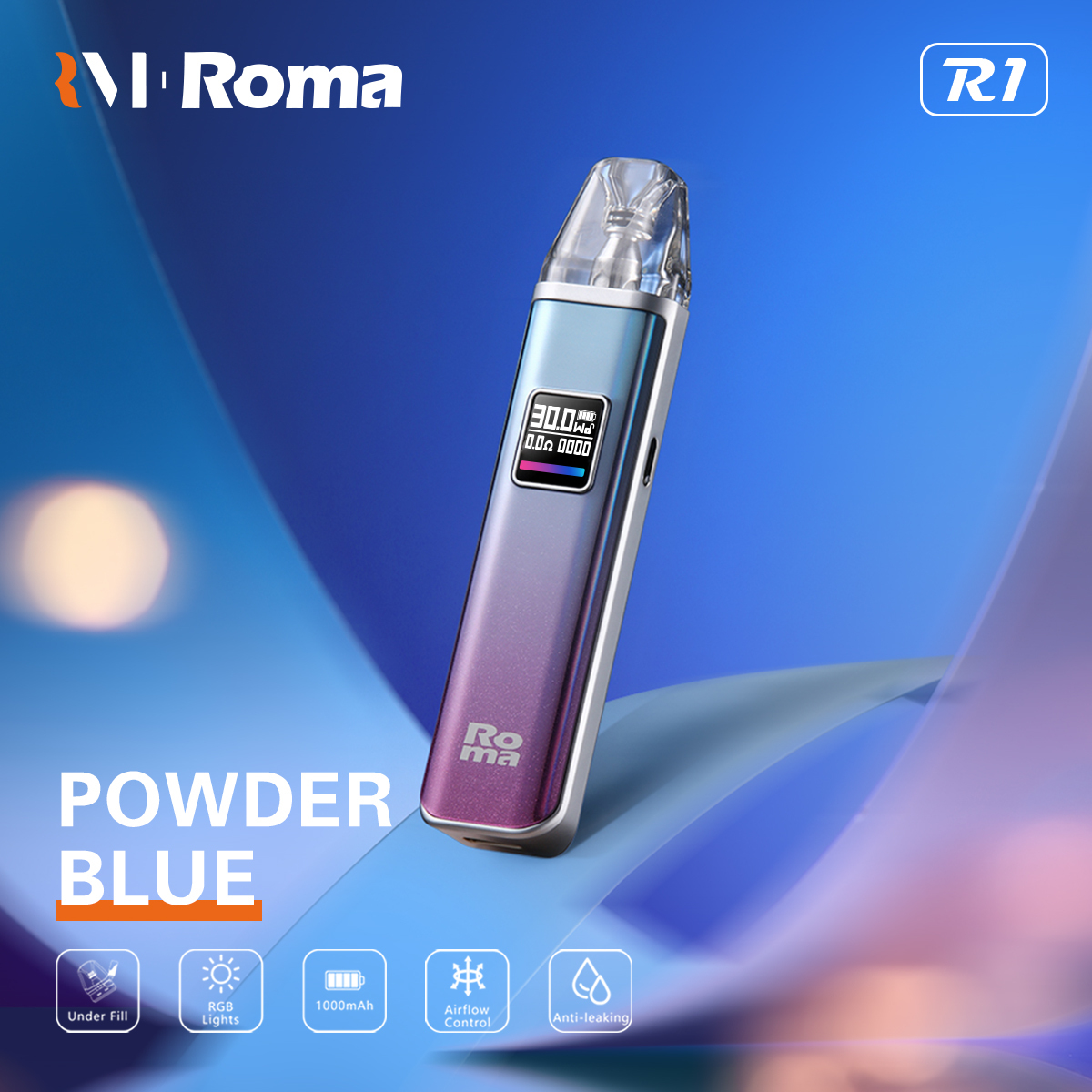Roma –R1電子煙主機 | 羅馬主機 | 通用 OXVA 小蠻牛 XLim pro 煙彈-蒸汽領域 - 魯米國際有限公司