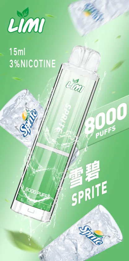 LLIMI 8000口 拋棄式電子煙 - 發光煙桿，點亮你的生活