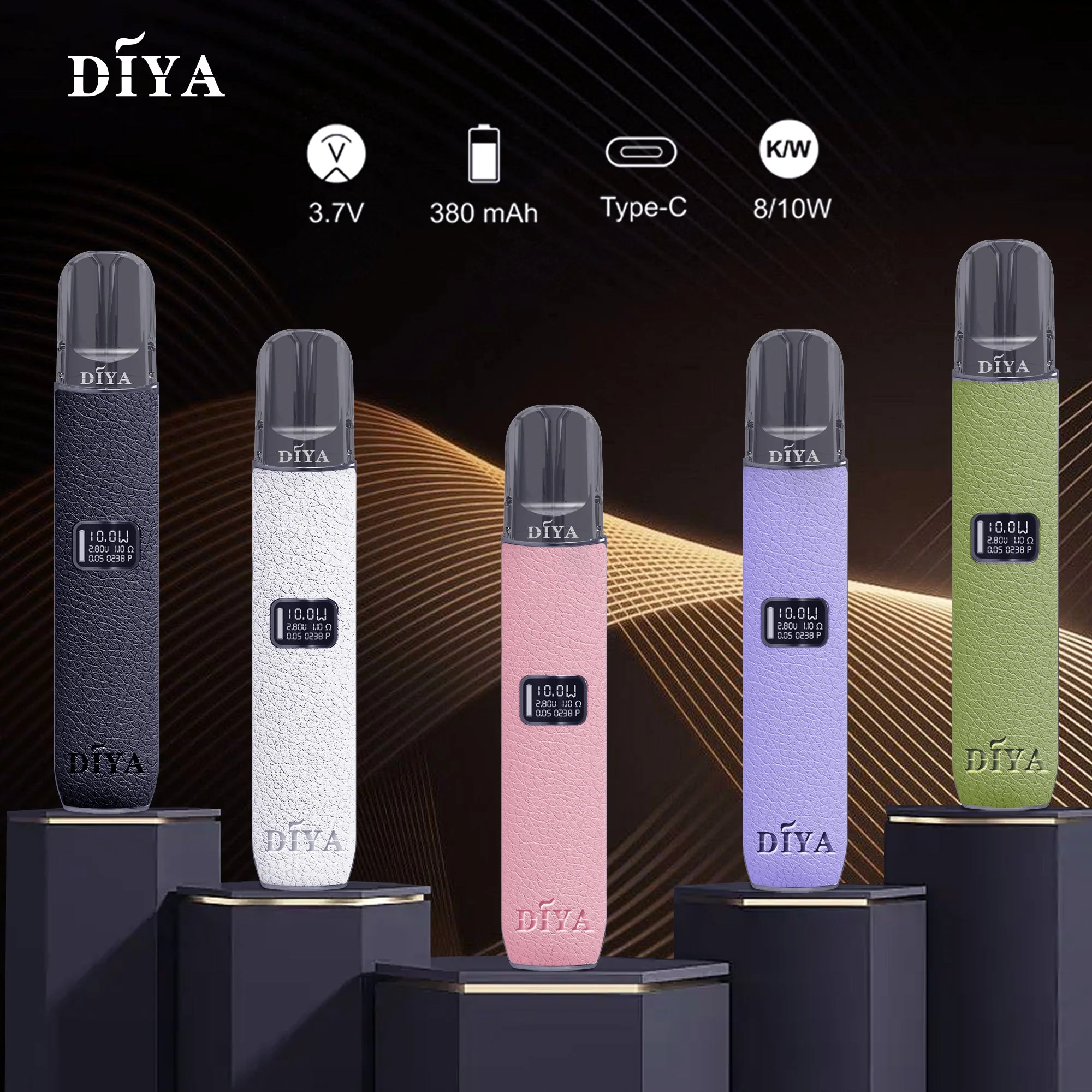 【叮啞】DIYA 叮啞皮革主機 | 兩段式調節 液晶顯示屏 | 一代煙彈通用系列