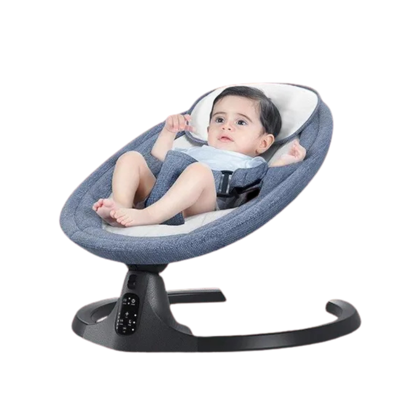 婴儿电动摇摇椅新生儿摇摇床宝宝电动摇篮哄娃睡觉安抚椅坐躺可调带餐盘