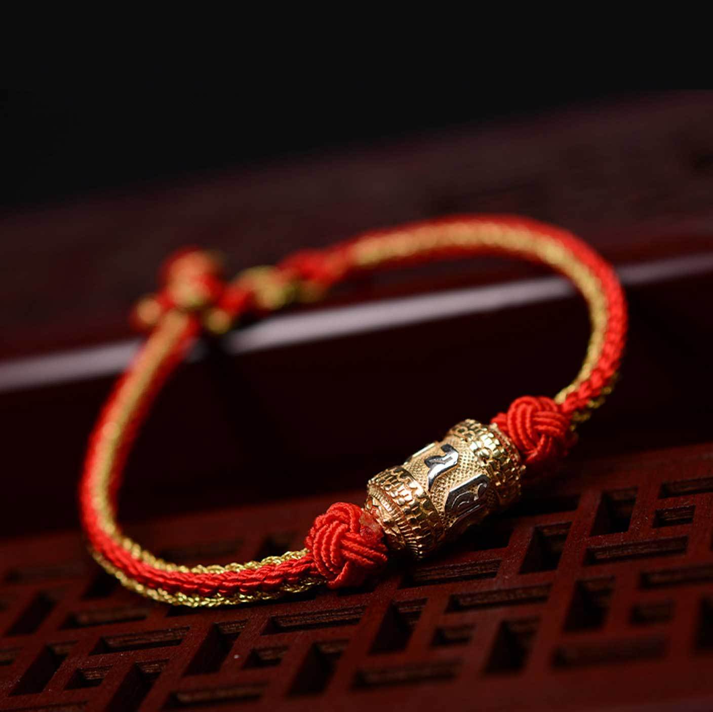 西藏咒语手链 - 幸运与保护  Tibetan Mantra Bracelet - Luck & Protection
