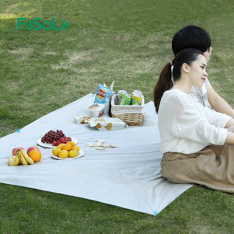 FaSoLa一次性户外野餐垫 防潮防水野炊垫便携露营沙滩草坪地垫用品