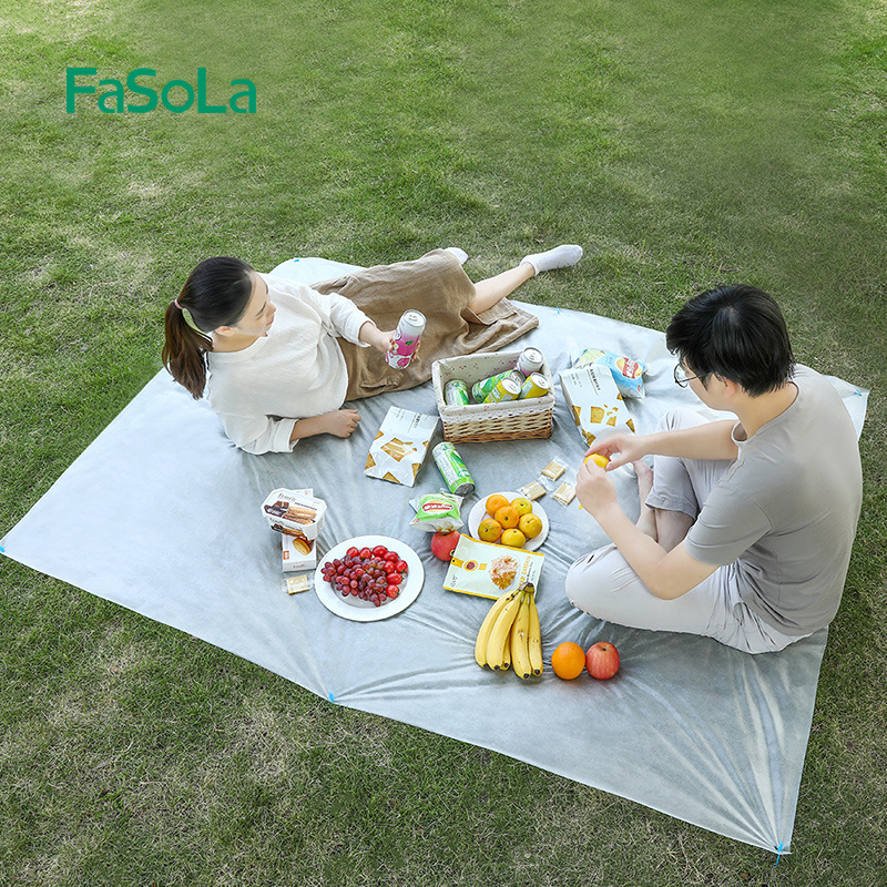 FaSoLa一次性户外野餐垫 防潮防水野炊垫便携露营沙滩草坪地垫用品