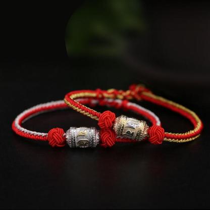 西藏咒语手链 - 幸运与保护  Tibetan Mantra Bracelet - Luck & Protection