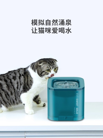 1号宠物小佩SOLO智能饮水机无感应电自动循环净化猫咪狗狗水碗-Digicat 猫电澳洲