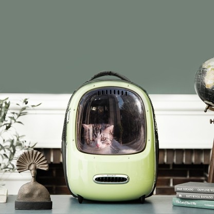 小佩新风猫包宠物全景太空舱外出便携背包双肩包猫咪狗透明背包-Digicat 猫电澳洲