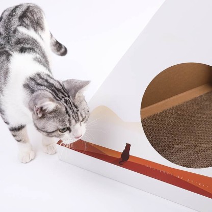小佩旅行喵趣屋猫抓板 猫窝瓦楞纸磨爪玩具 猫咪用品-Digicat 猫电澳洲