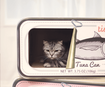 Tinkly Life罐装金枪鱼猫窝猫抓板二合一60x30x30CM尺寸-Digicat 猫电澳洲