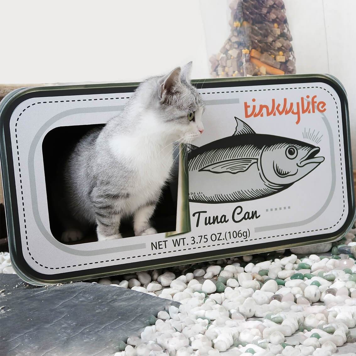Tinkly Life罐装金枪鱼猫窝猫抓板二合一60x30x30CM尺寸-Digicat 猫电澳洲