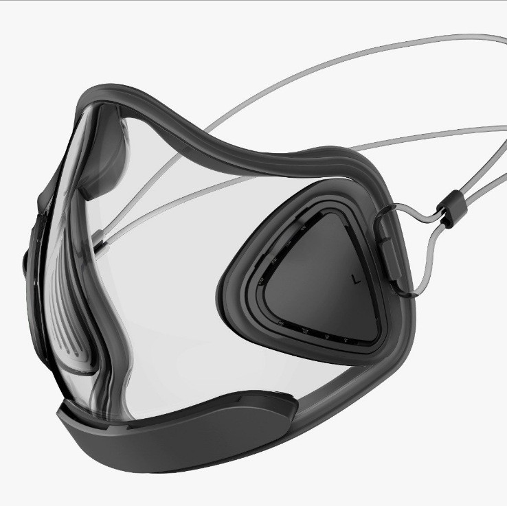 唇语面罩透明PC防护口罩防飞溅隔离面罩超清口罩趣味设计-Digicat 猫电澳洲
