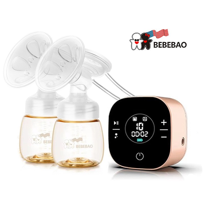 bebebao双边电动吸奶器 静音吸力大自动挤奶器吸乳集奶器母婴用品-Digicat 猫电澳洲